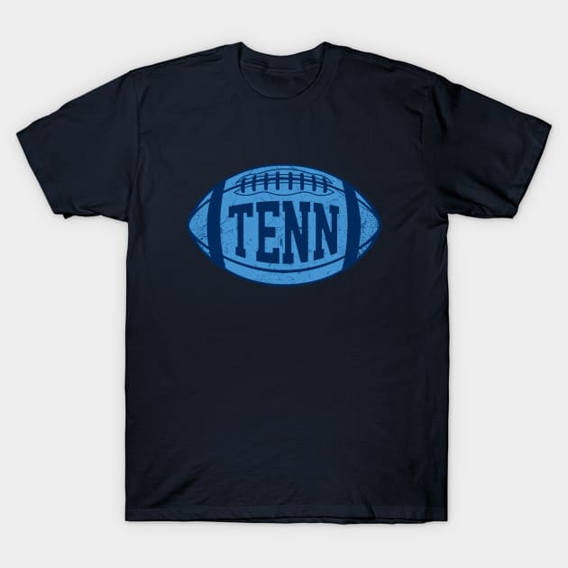 TENN Retro Football - Navy T-Shirt by KFig21